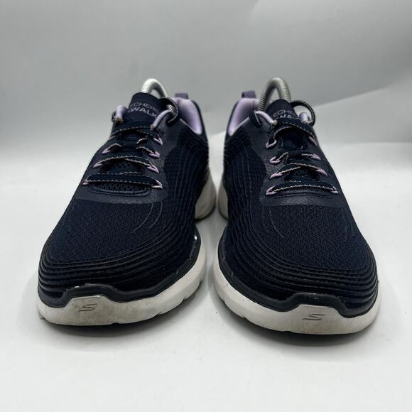 Skechers Go Walk 6 Womens Size 10 Purple/Black Athletic Shoes Sneakers 124554 - Picture 2 of 13